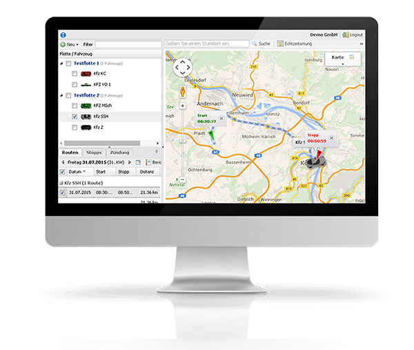 GPS Fahrzeugortung